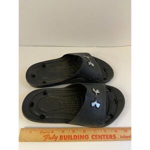 UA Black Sandals Slides Womens 7 Soccer‎ Slides